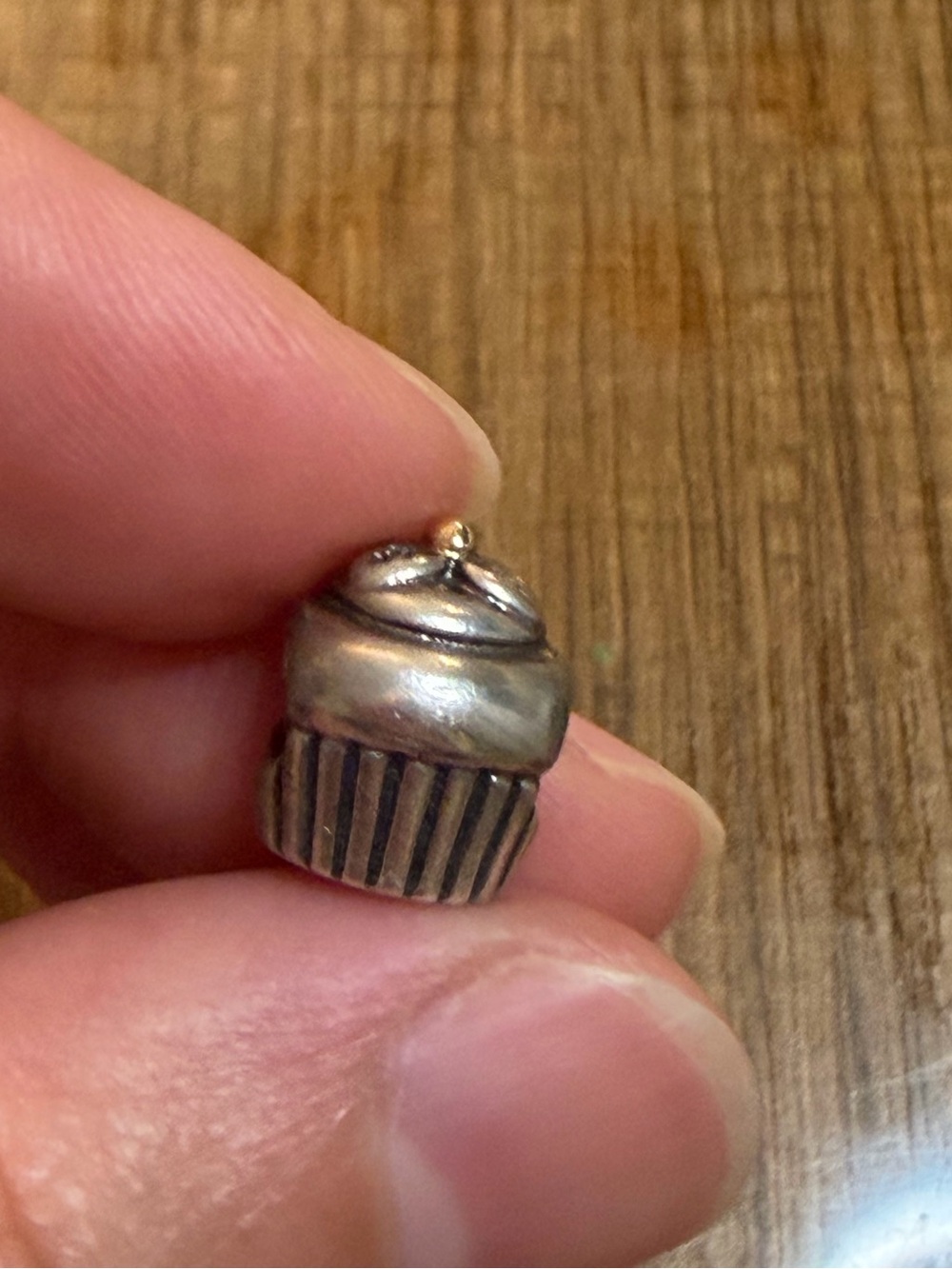 Pandora Sterling Silver Cupcake Charm